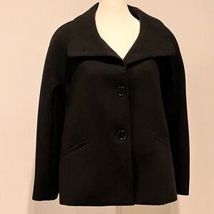 Talbots Black Wool Blend Jacket